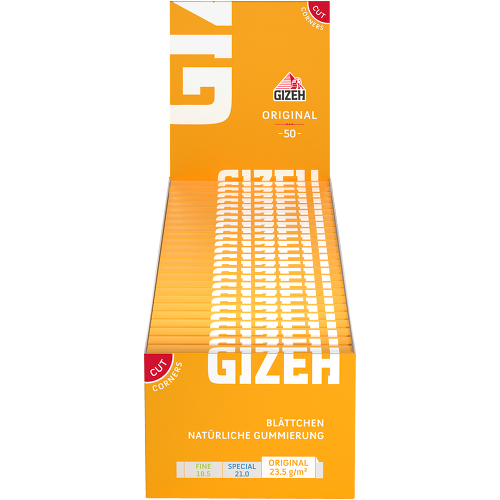 Gizeh Original Gelbe Blättchen 50x50 - Preiswert & Top Qualität