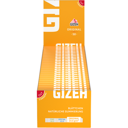 Gizeh Original Gelbe Blättchen 50x50 - Preiswert & Top Qualität