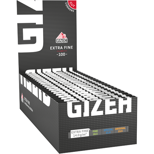 Papier Gizeh noir extra fin – 100 feuilles (boîte de 20)