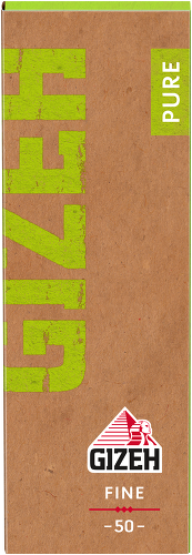 Gizeh Pure Fine – 2 x 25er Box mit je 50 Blättchen – Ungebleichtes Hanfpapier