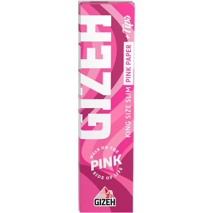 Papiers à lettre Gizeh Pink King Size Slim + pointes - Boîte de 26 pièces, pas cher en ligne