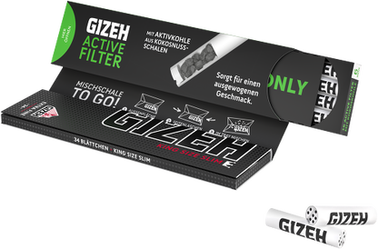 Pack combiné Gizeh Noir – King Size Slim 34 feuilles + 16 filtres – Prix avantageux