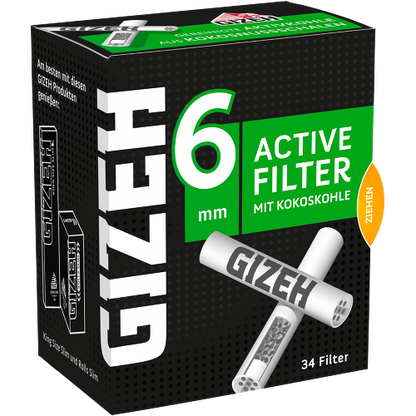 Gizeh Black Aktivkohlefilter 6mm - 340 Stück Sparpack - Gizeh Filter
