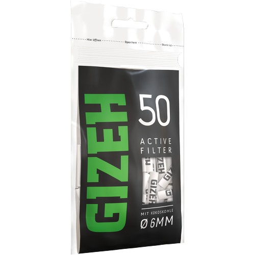 Gizeh Black Aktivkohlefilter 6mm - 500 Stück Sparpack - Gizeh Filter