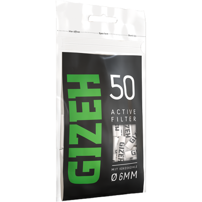 Gizeh Black Aktivkohlefilter 6mm - 500 Stück Sparpack - Gizeh Filter