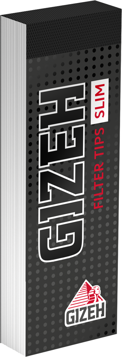 Gizeh Filter Tips Slim Schwarz – 35 Blatt – 24er Box