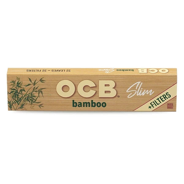 Heftchen OCB Bamboo Slim King Size Blättchen + Tips (32 Blatt + 32 Tips) aus Bambus