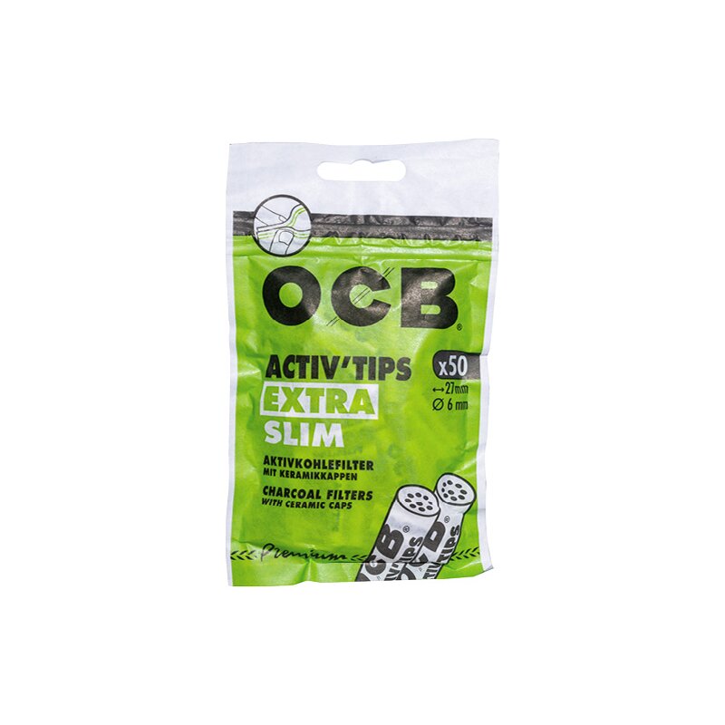 Filtres à charbon actif OCB ActiVTips Extra Slim 6 mm (lot de 1 000) – Meilleurs prix en Allemagne