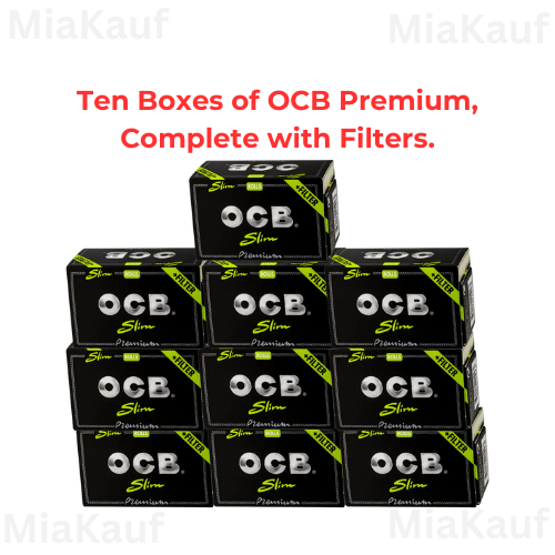 OCB Premium Slim Rolls + Filter Tips 10er Packung bei MiaKauf